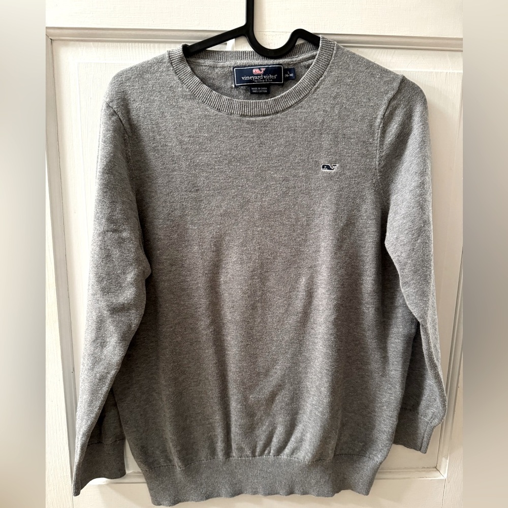 Vineyard Vines kids gray cotton crew neck sweater L (16-18)